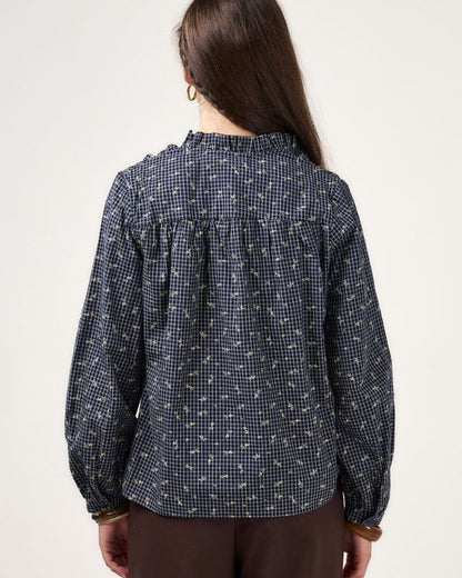 Angele Navy Blouse