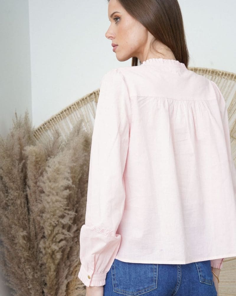 Bianca Pink Blouse