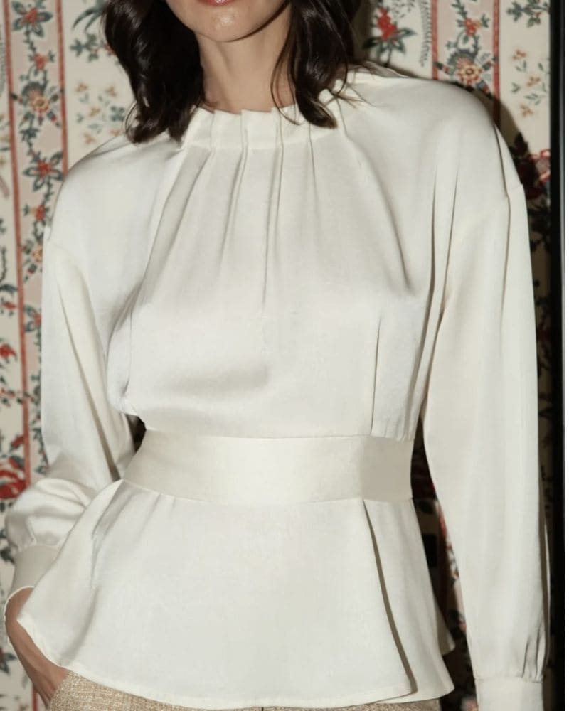 Lesley White Blouse
