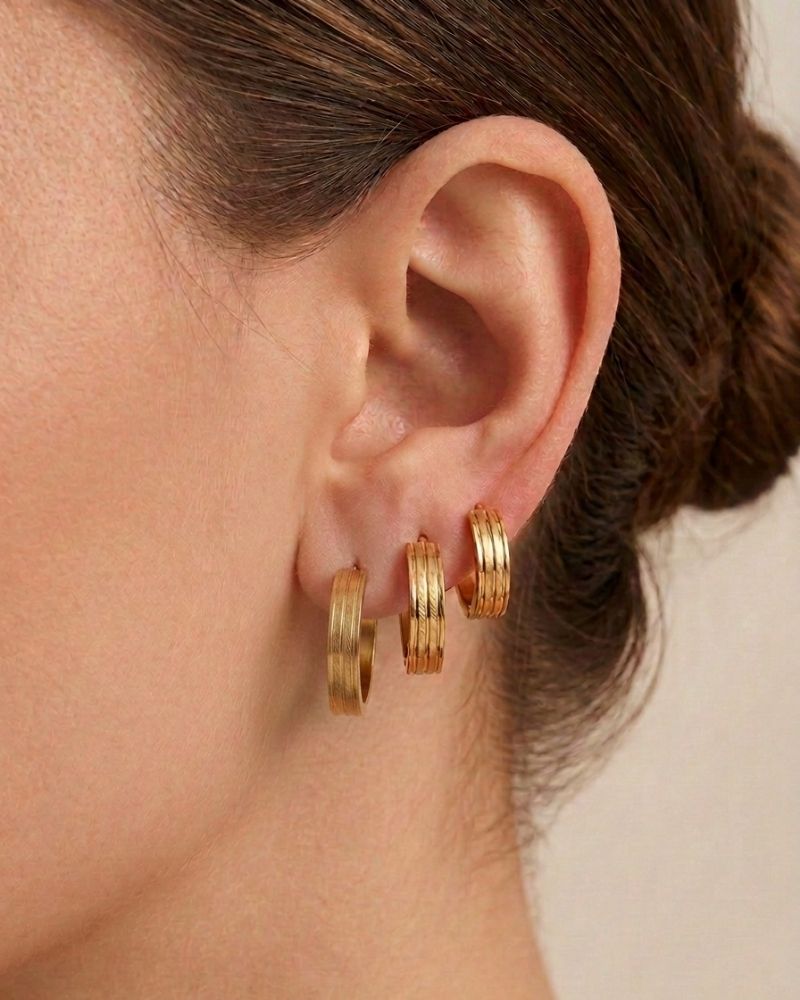 Sally Gold Hoop Set