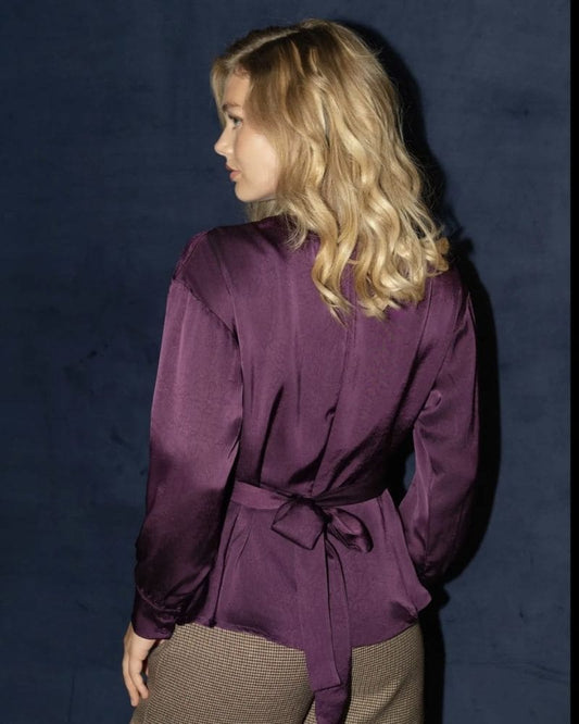 Lesley Purple Blouse
