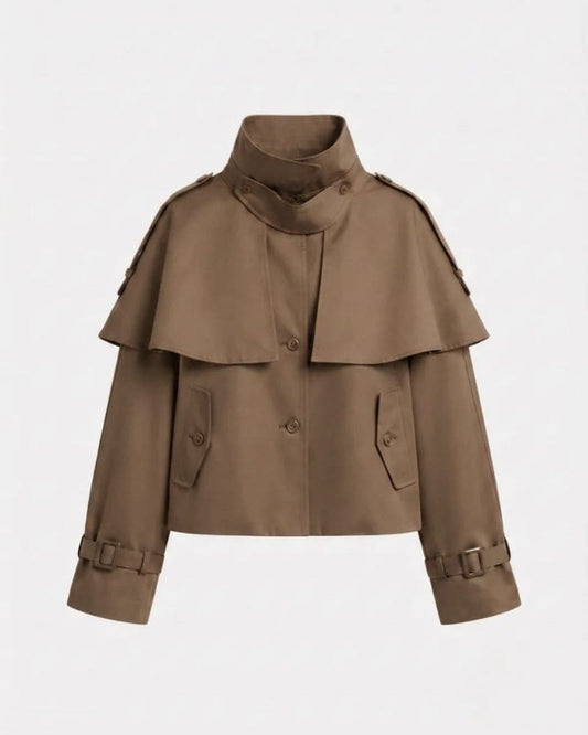Alexa Cape-Detail Jacket