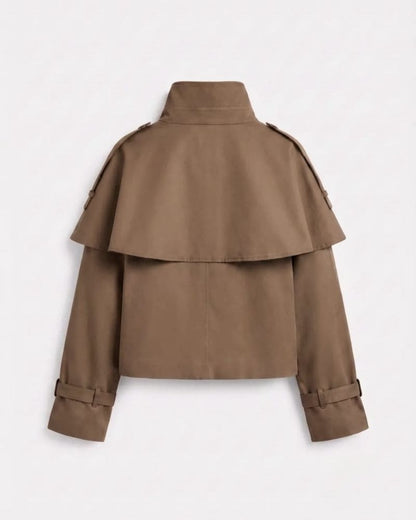 Alexa Cape-Detail Jacket