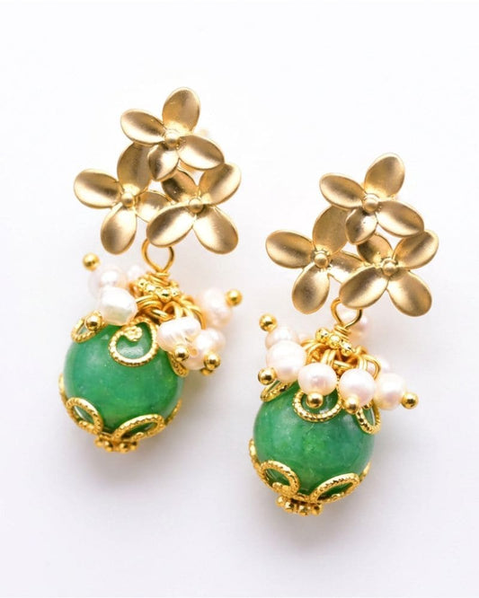 Cecile Freshwater Baroque Pearl Drop Earrings