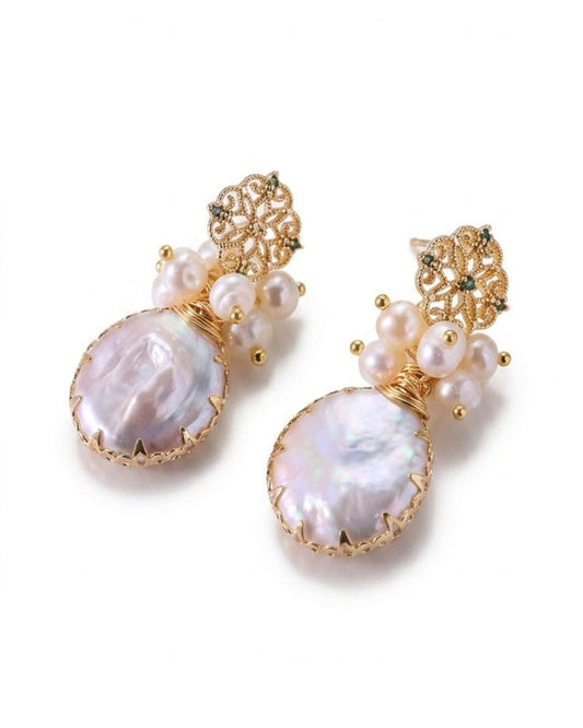 Rosalie Freshwater Baroque Pearl Drop Earrings