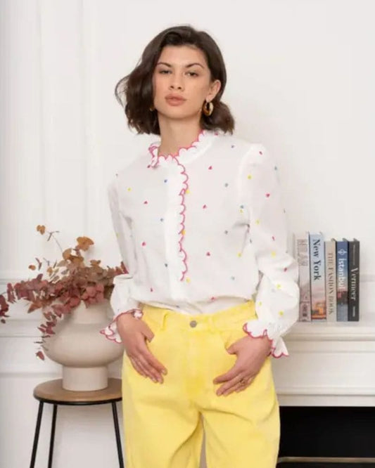 Stacie Embroidered Blouse