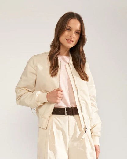 Numph - NUALISANDRA BOMBER JACKET - Whitecap Gray
