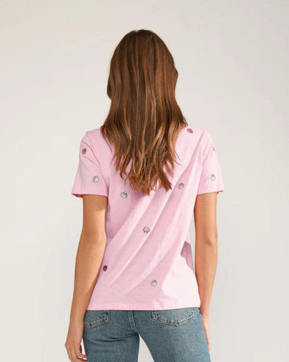 Numph - NUSHELLPA T-SHIRT - GOTS - Prism Pink