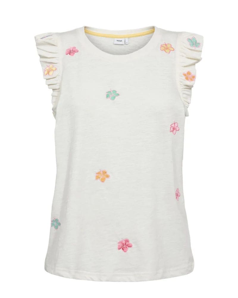 Numph - NUNESSA T-SHIRT - GOTS - Cloud Dancer
