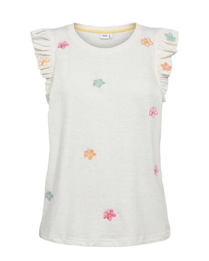 Numph - NUNESSA T-SHIRT - GOTS - Cloud Dancer