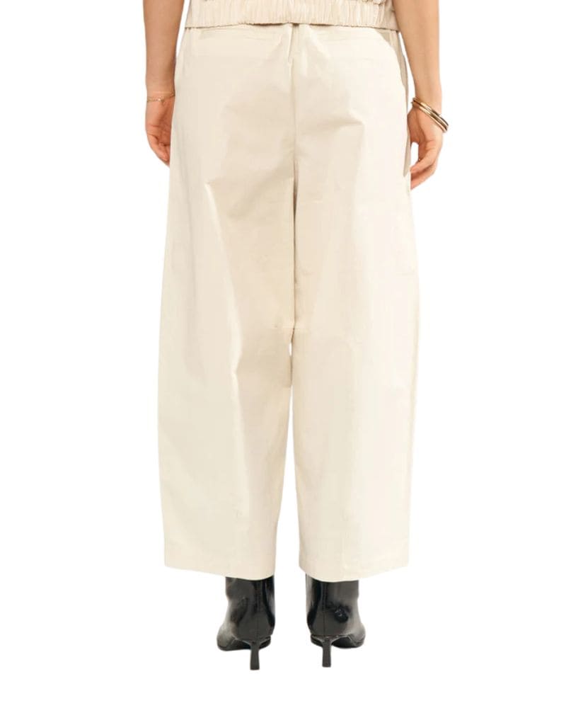 Numph - NUSUNNA CROPPED PANTS - Whitecap Gray