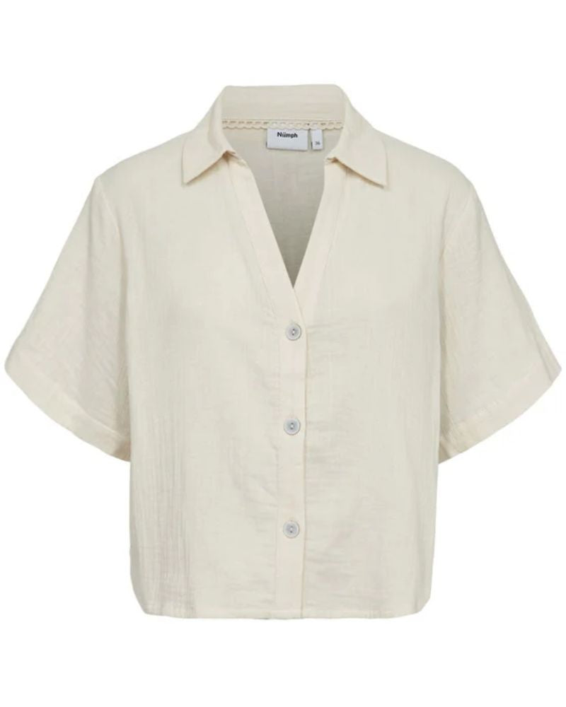 Numph Nunathalia SS Shirt – Whitecap Gray