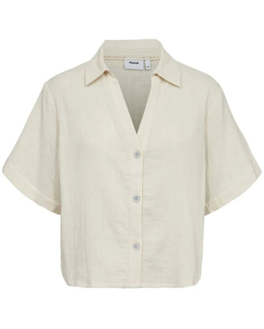 Numph Nunathalia SS Shirt – Whitecap Gray