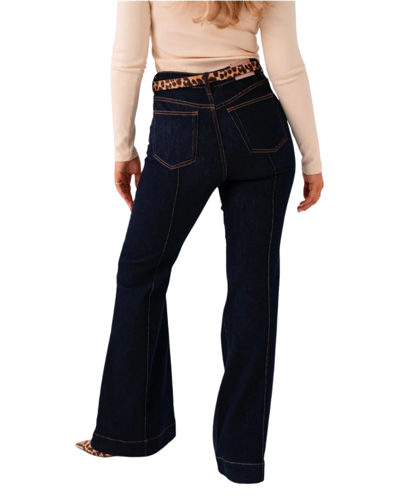 Love Laura High Rise Flare Jeans in Indigo