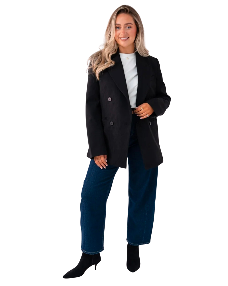 Love Laura Refined Blazer in Black