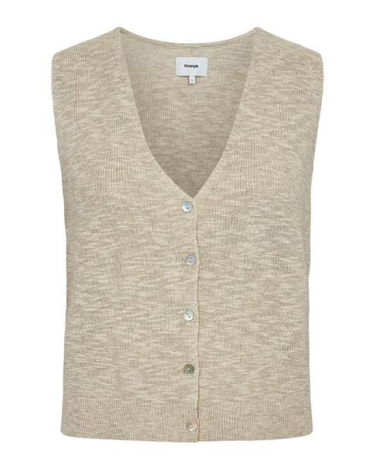 Numph Nupetrina Vest – Whitecap Gray