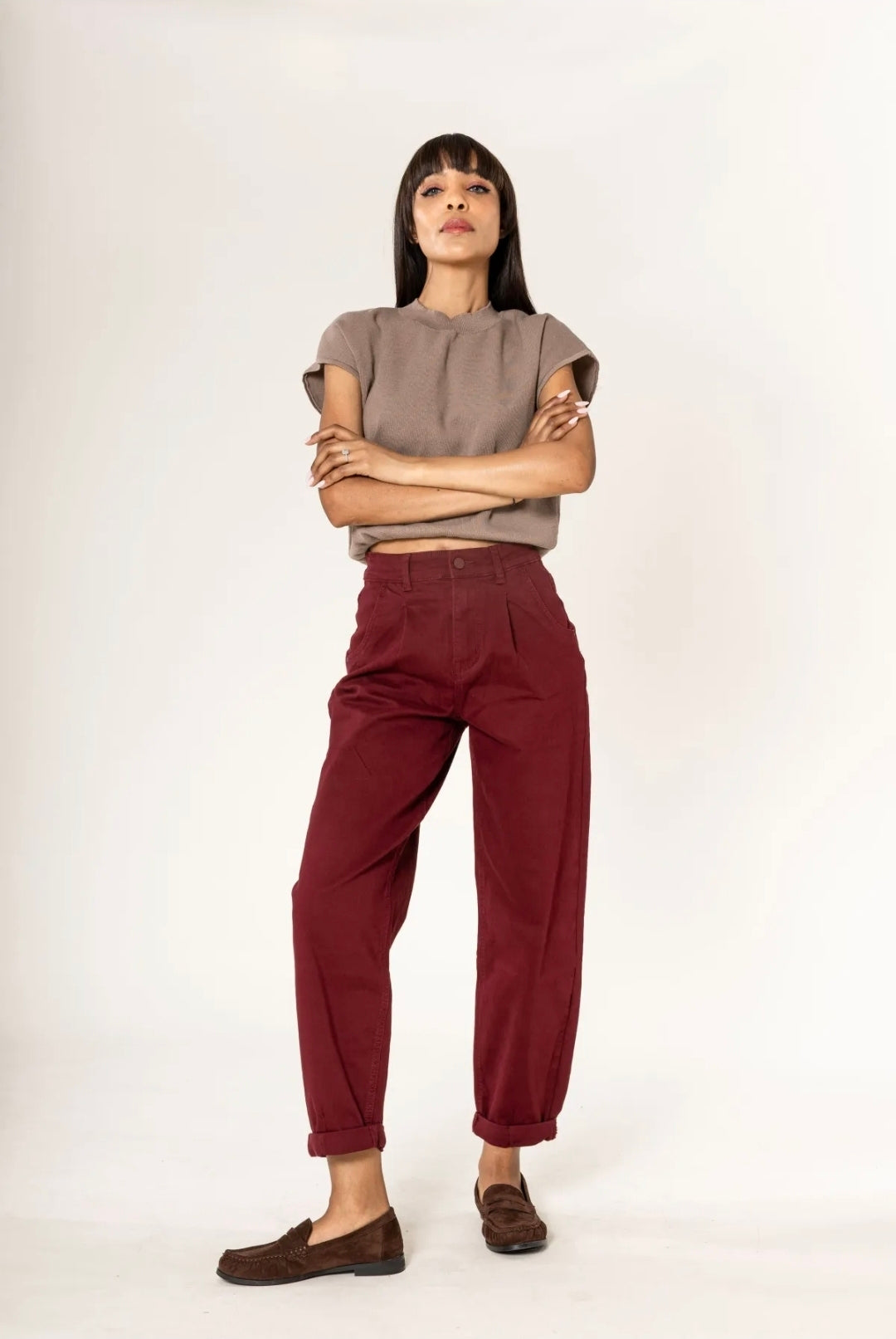 Cooper Barrel Jeans Bordeaux