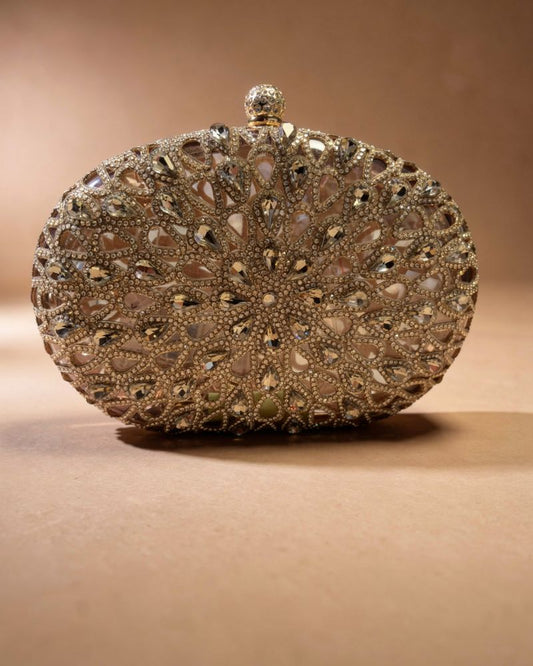 Aliya Gold Clutch