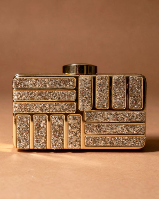Carrie Gold Clutch