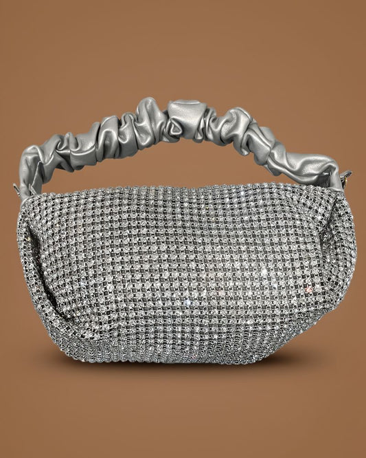 Elizabeth Clutch - Silver/White - 22P-5388