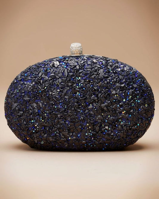 Lyra Clutch in Navy