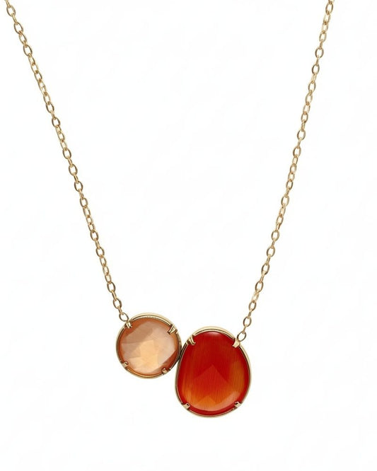Christina Necklace in Orange