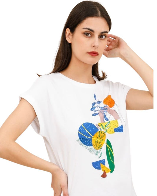 Avery Geometric Print T-Shirt