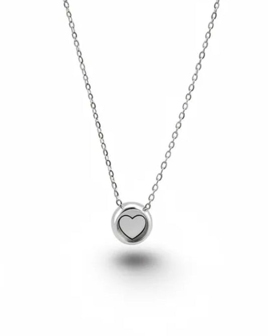 Rosa Silver Diamante Necklace