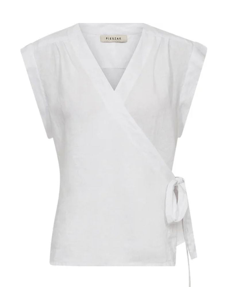 Pieszak Lina Linen Wrap Blouse