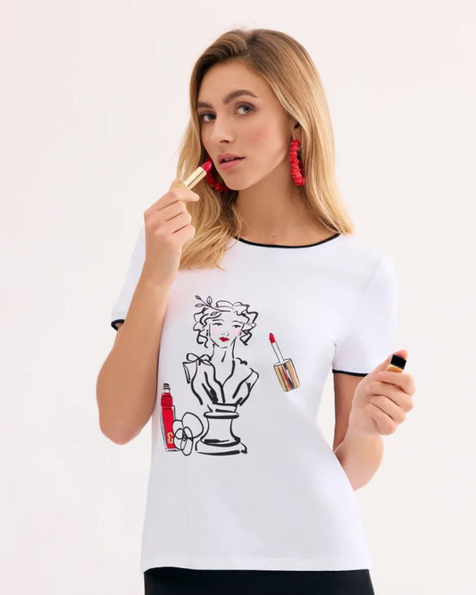 Leo & Ugo Artistic Portrait T-Shirt