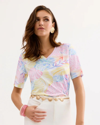Leo & Ugo pastel print tee TEP476