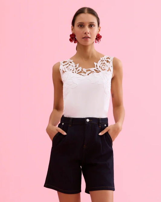 Leo & Ugo  White Cami TEA199