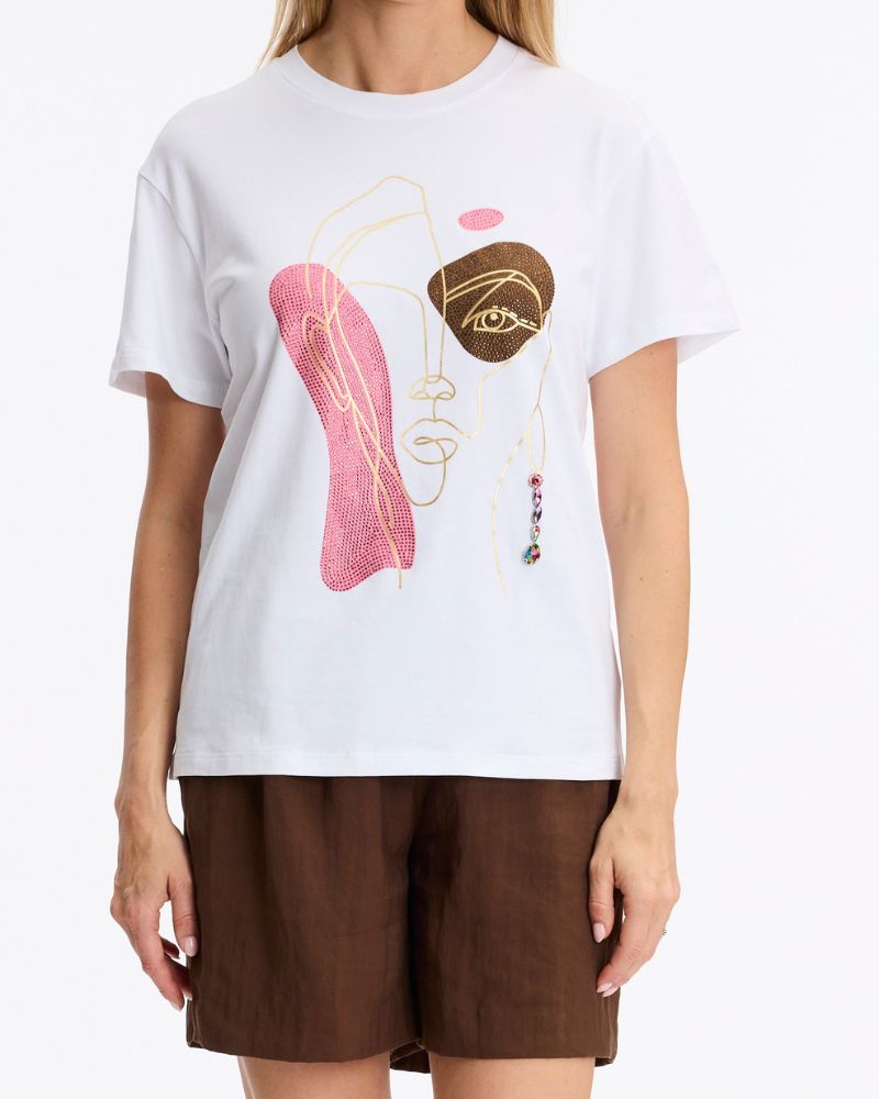 Leo & Ugo Abstract Print Tee TEK076