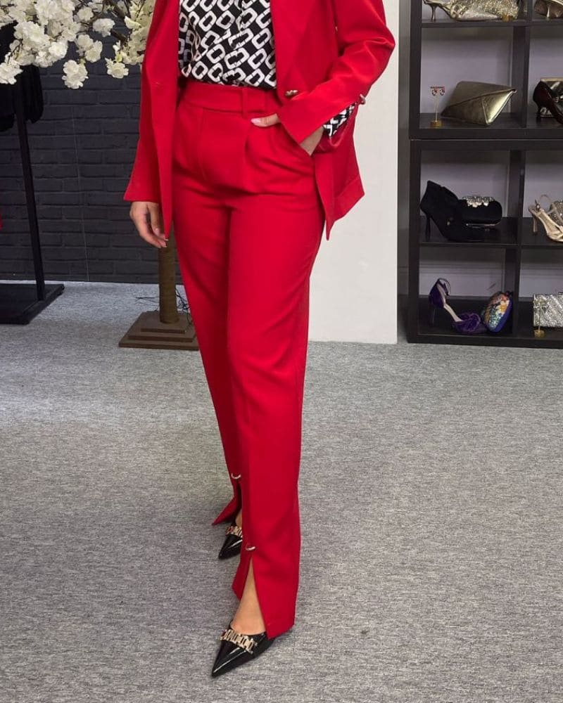 Kameya Anna Trousers in Red