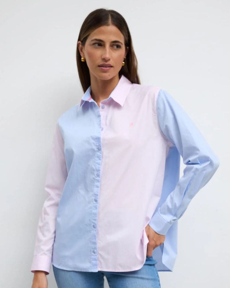 Bariloche Pegaso Shirt in Pink and Blue