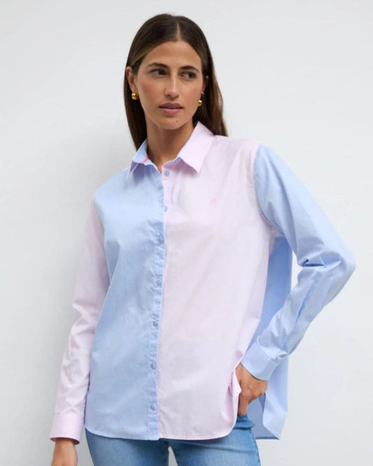 Bariloche Pegaso Shirt in Pink and Blue