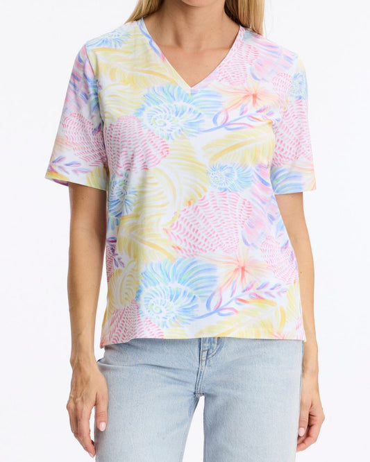 Leo & Ugo pastel print tee TEP476