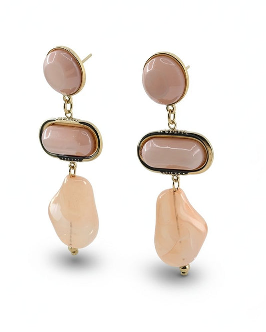 Georgina Statement Earrings in Pink