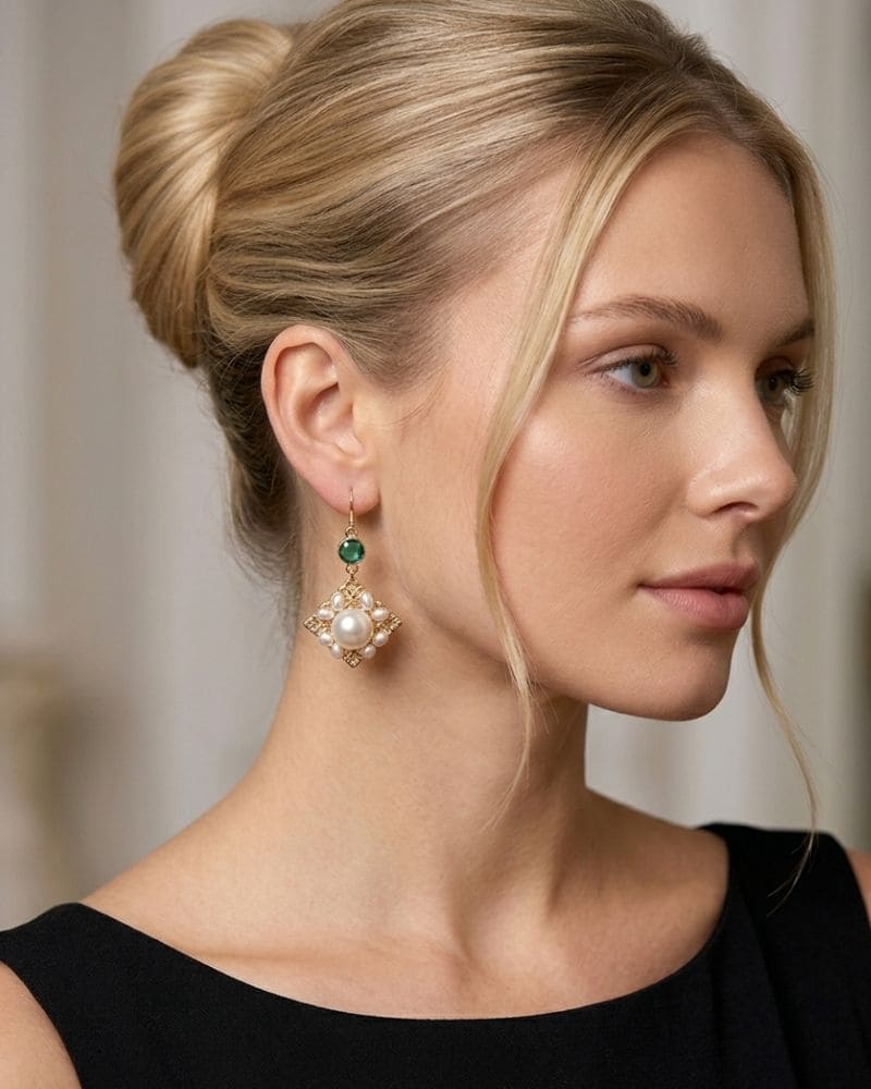Sadie gold drop earrings