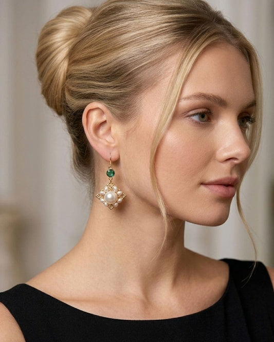 Sadie gold drop earrings