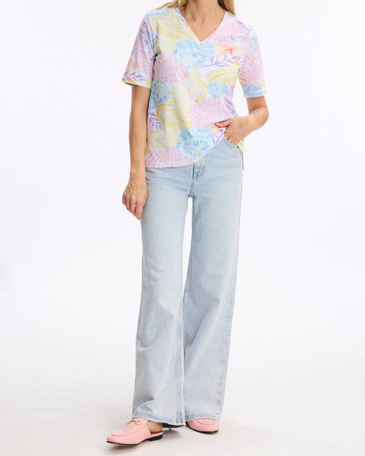 Leo & Ugo pastel print tee TEP476