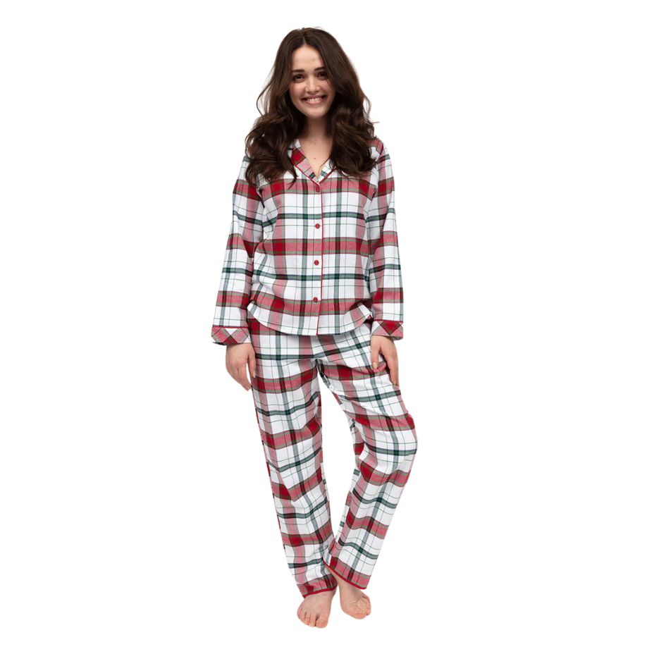 Cyber Jammies - Brushed Red check Set