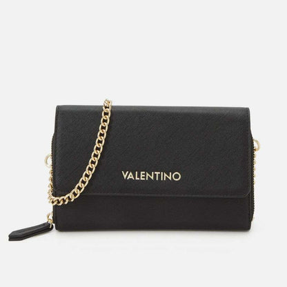 Valentino Wallet With Chain Strap in Black