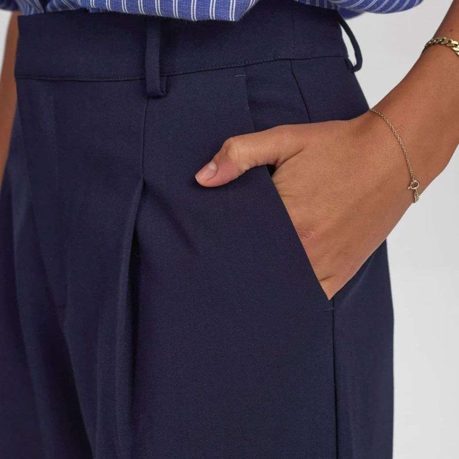 Numph Numathy Trousers in Dark Sapphire