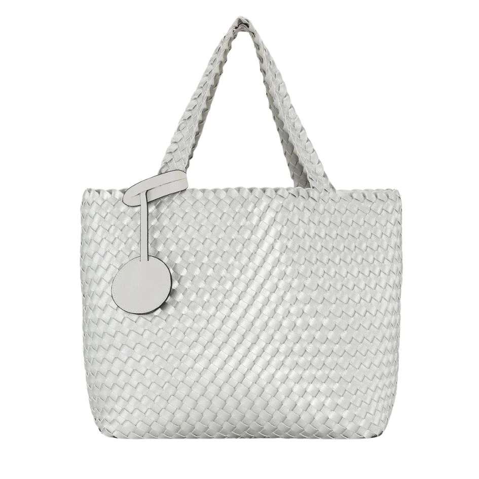 Ilse Jacobsen Braided Tote Bag in Silver
