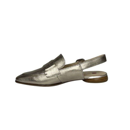 Hogl 9100611 Metallic Gold Slingback Loafers