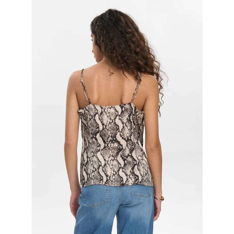 Numph - NUVICTORIA STRAP TOP - Gray Morn