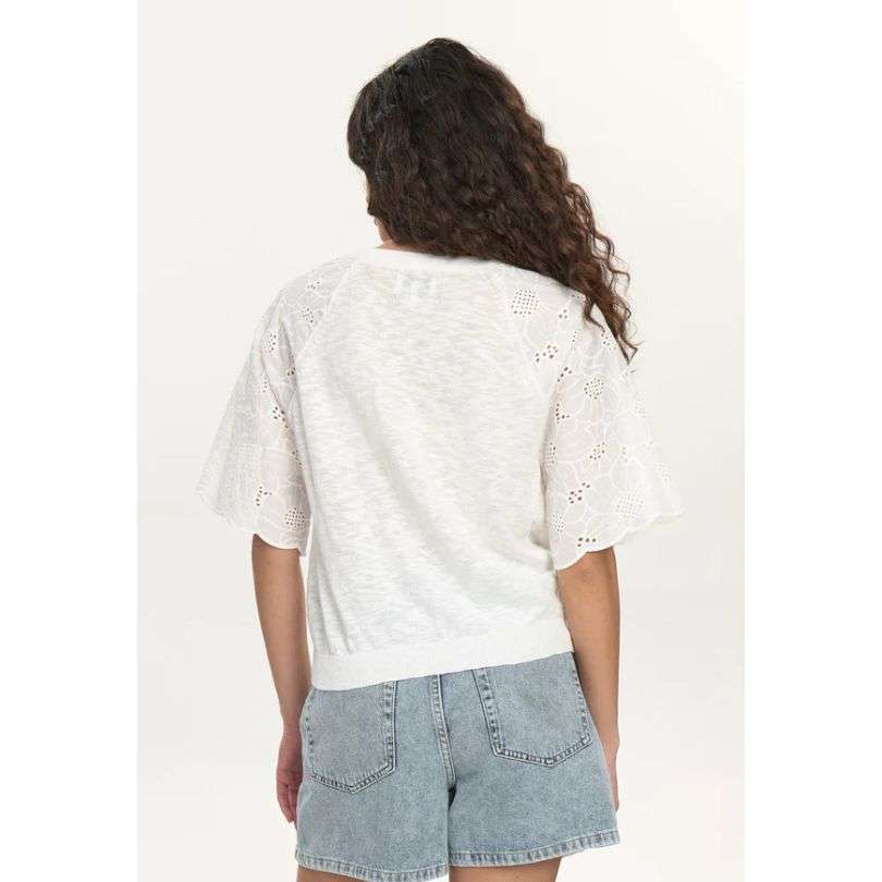 Numph - NUMOELLA SS PULLOVER - Cloud Dancer