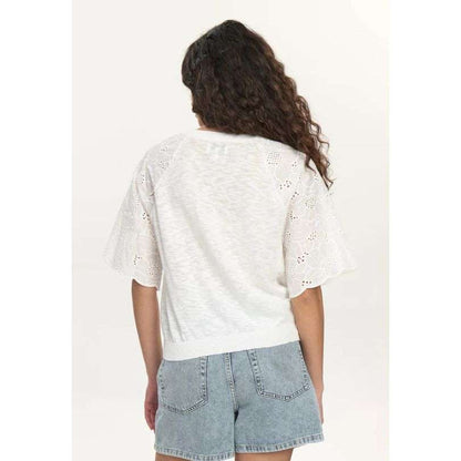 Numph - NUMOELLA SS PULLOVER - Cloud Dancer