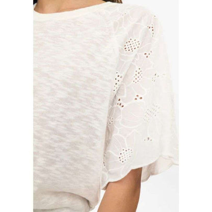 Numph - NUMOELLA SS PULLOVER - Cloud Dancer